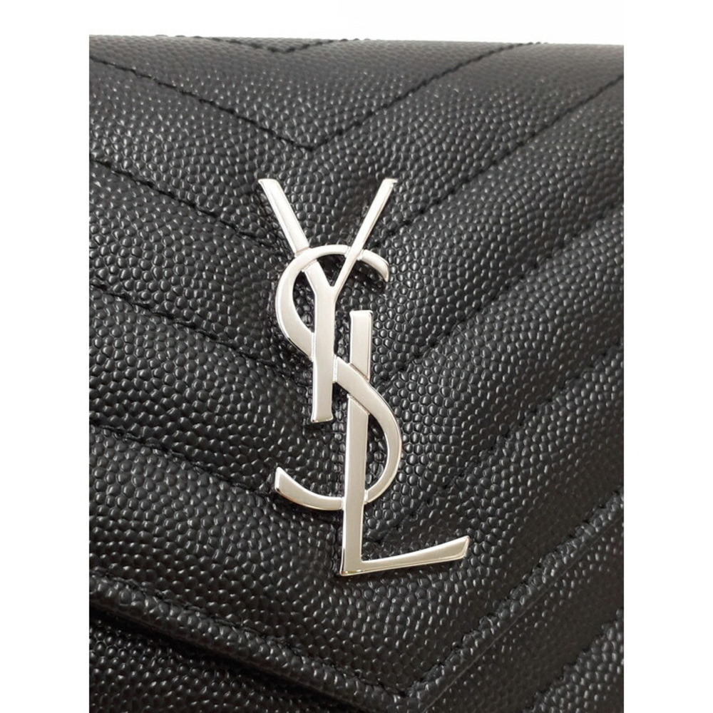 SAINT LAURENT PARIS Cassandra Envelope Chain Wallet - Picture 5 of 5